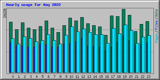 Hourly usage for May 2022