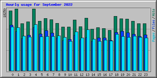 Hourly usage for September 2022