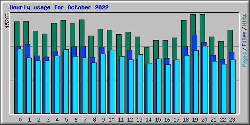 Hourly usage for October 2022